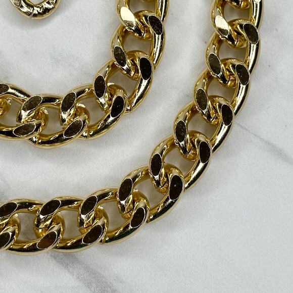 A New Day Chunky Gold Tone Metal Chain Link Belt Small (S) NWT ✨ - Picture 7 of 12